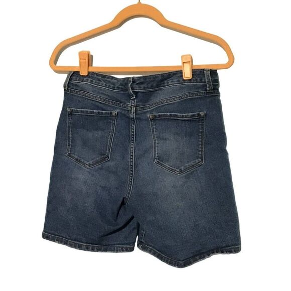 Nine West Mid Rise Blue Denim Shorts Size 10 - Picture 4 of 8